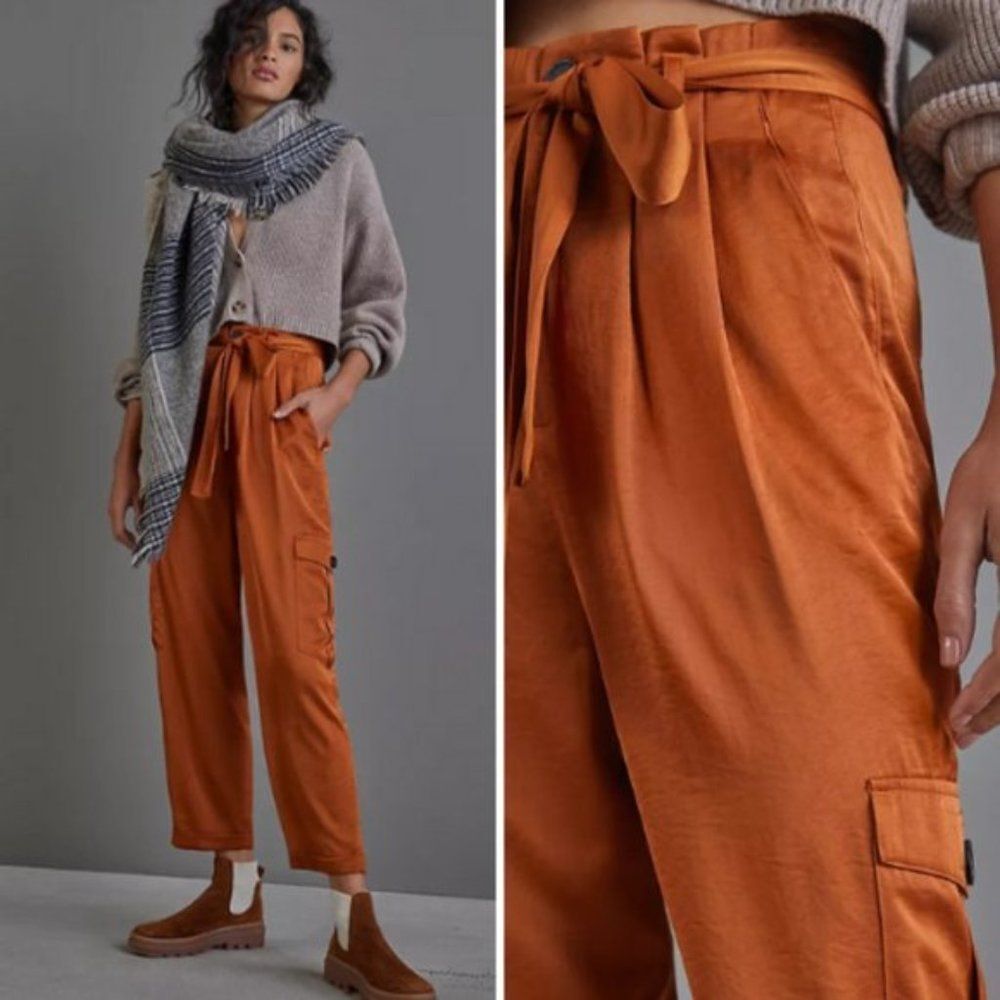 NWT Anthropologie Mischa Satin Pants | XS